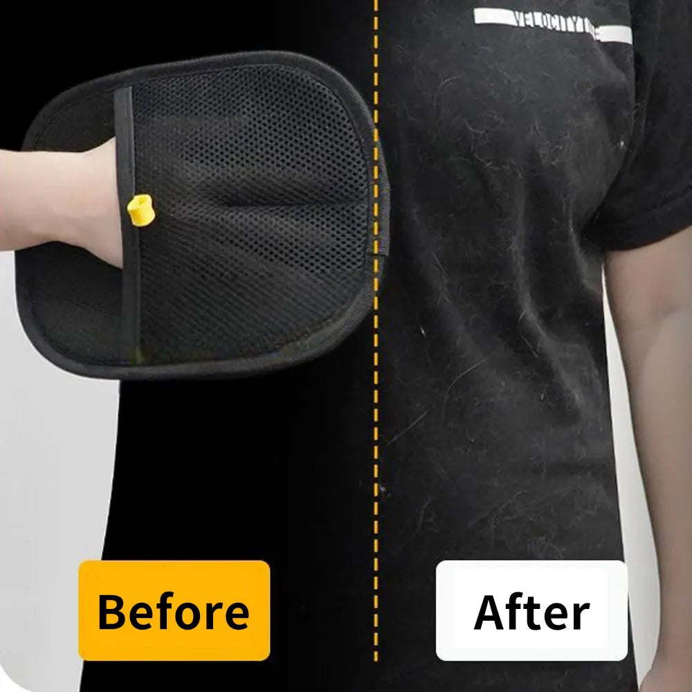 Pet Grooming Gloves – Static Hair Remover Brush for Dogs & Cats Hair Remover Brush Removing Dog Cat Hair From Sofa Carpet Clothes